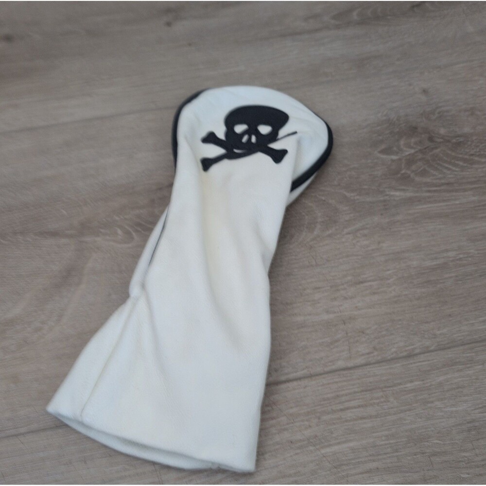 Stitch Golf Bonesman Hybrid / Iron White Leather Headcover Head Cover